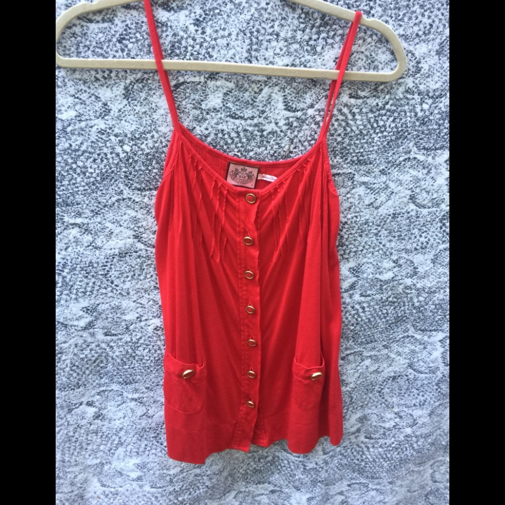 Juicy couture top size s red